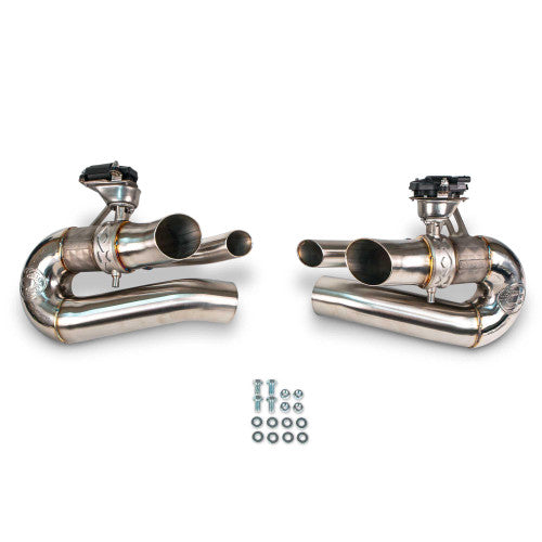 Fabspeed Porsche 992.2 Turbo S Valved Side Muffler Bypasses