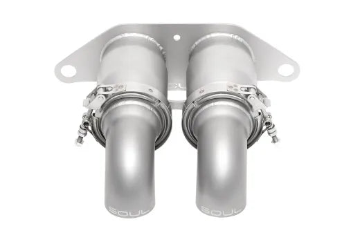 Porsche 991 GT3 / GT3 RS SOUL Bolt-On Resonated Turn Down Exhaust Tips