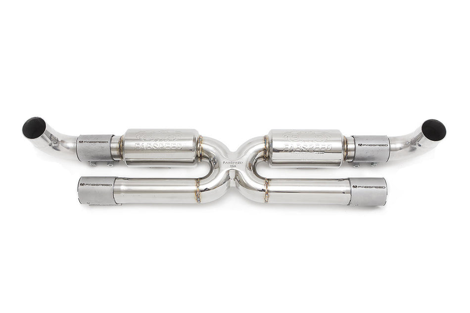 Fabspeed Porsche 991.2 Carrera Center Muffler Bypass X-Pipe (for Base) (2017-2019)
