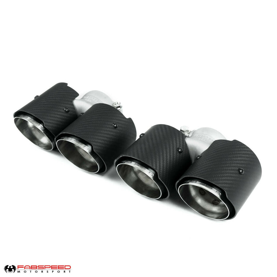 Fabspeed Porsche 991.2 Carrera Deluxe Quad Tips (2017-2019)
